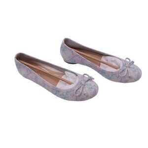 NEW Vionic Women's Callisto Leather Slip On Ballet Flats Size 5 Cream Botanical